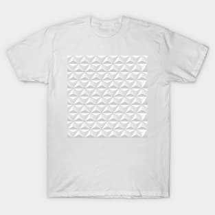 Geodesic Sphere, Greyscale T-Shirt